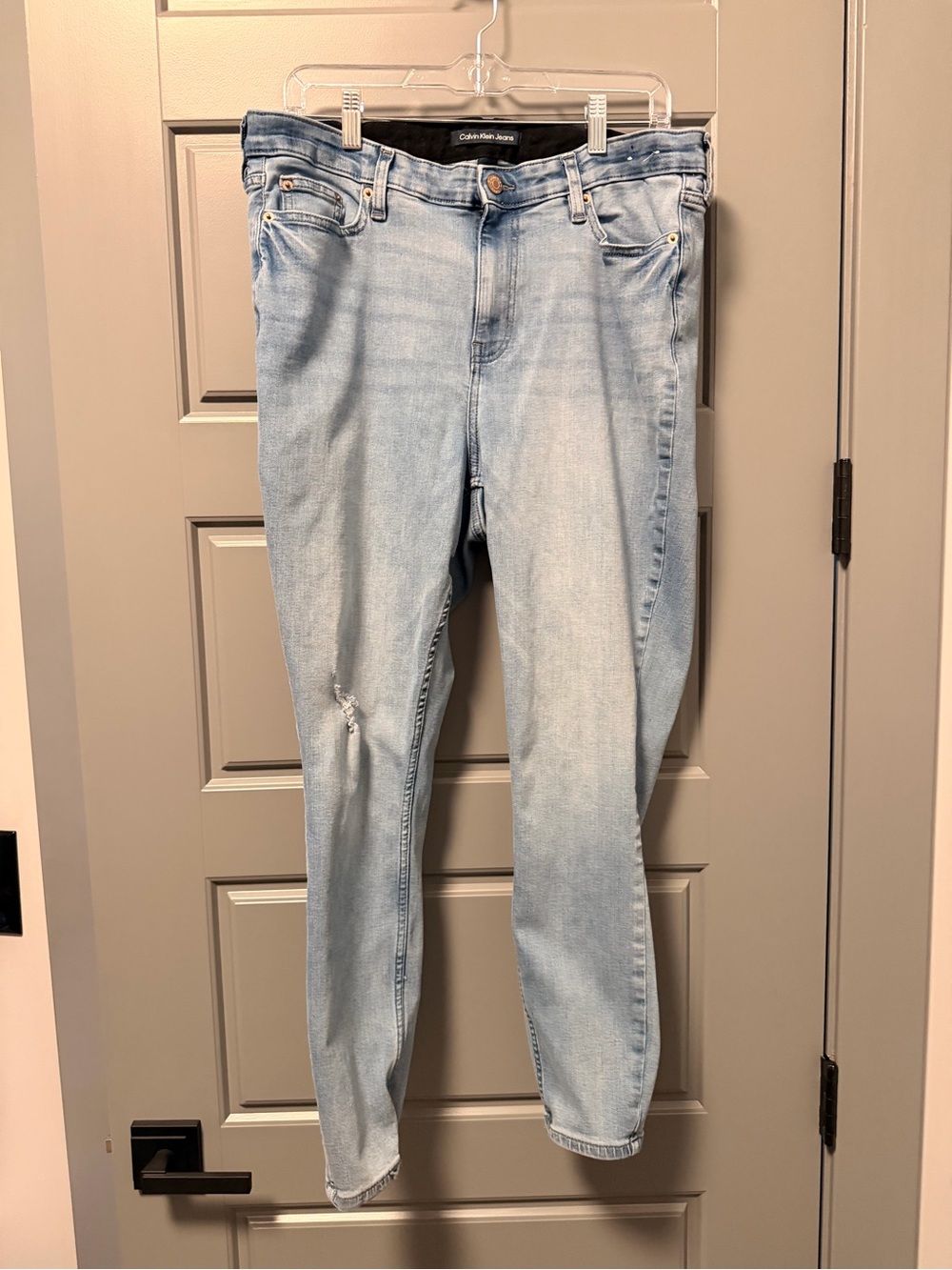 Calvin Klein Women’s Light Wash High Rise Skinny Denim Jeans 16W